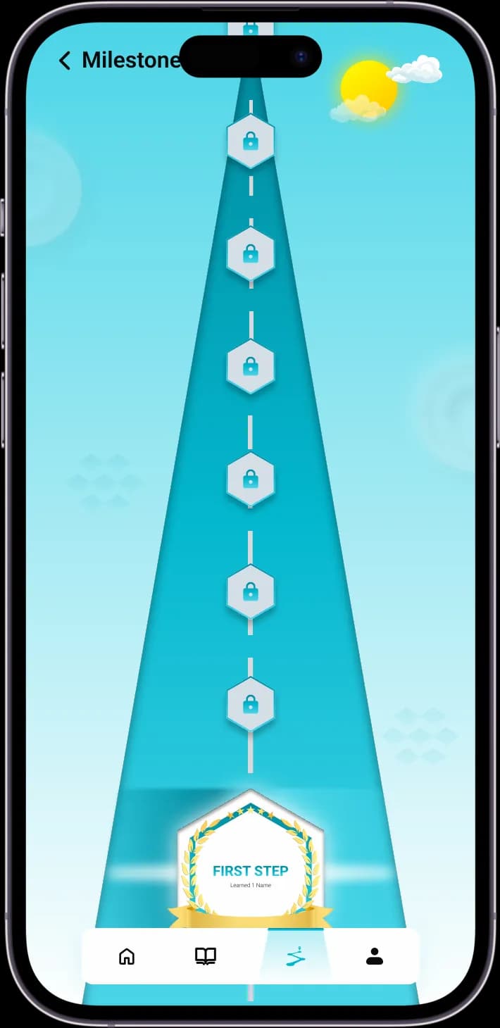 App screen left